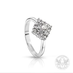 Бутиков пръстен с централен Диамант 0.225ct. и брилянти BR6133