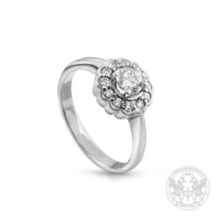 Годежен пръстен с Диамант 0.27ct. и странични Брилянти 0.15ct. BR7103