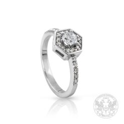 Годежен пръстен с диамант 0.30ct.BR454