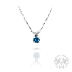 Златна висулка с Fancy син Диамант 0.155ct. BR2369