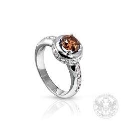 Пръстен с централен Brownish Yellow Diamond - 1.01ct. BR704