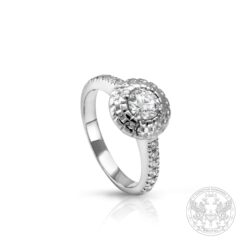 Пръстен бяло злато с централен диамант 0,40ct. и странични 0,20ct. BR9672GIA