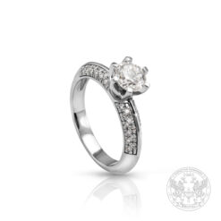 Брилянтен годежен пръстен с централен диамант 0.70 ct. BR9672
