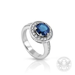 Златен пръстен с централен Шпинел 1.85ct. и Диаманти 0.35ct. BR8091