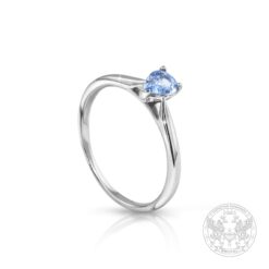 Годежен пръстен с естествен и нетретиран pear-shape Сапфир BR653