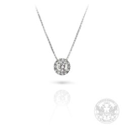 Halo диамантено колие с 0.504ct. централен брилянт BR370