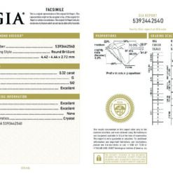 Alternative view of Годежен пръстен с Диамант 0.30ct. и странични брилянти 0.12ct. BR6117GIA