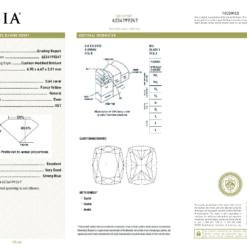 Alternative view of Бутиков медальон с натурален жълт Диамант-0.64ct Cushion Brilliant- BR7720GIA