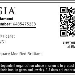 Alternative view of Годежен пръстен с централен Princess Диамант – 0,91 ct. BR1233GIA