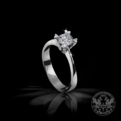 Класически годежен пръстен с брилянт 0.35ct. GIA Certificate