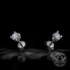 Златни обеци с диаманти СОЛИТЕР 1,14 ct. BR8108 GIA