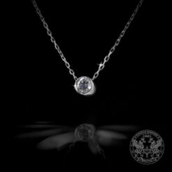 Златен медальон с диамант 0.185 ct.- BR5126