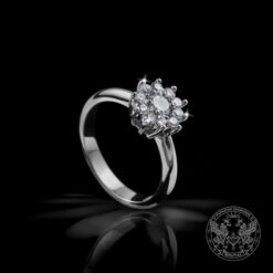 Годежен пръстен в бяло злато с Централен Диамант - 0,31 ct. и странични - 0,20 ct. BR7369 GIA