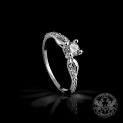 Годежен пръстен с централен Диамант - 0,32ct. и странични 0,12 ct. BR831GIA