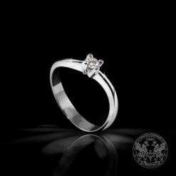 Годежен пръстен с централен Диамант - 0,11 ct.  BR8675