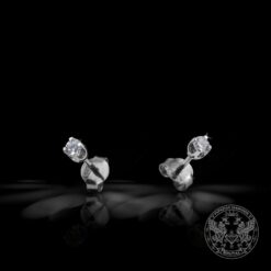 Златни обeци на винт с Диаманти 0.10ct.-BR4571