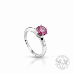 Златен пръстен с централен розов Диамант - 0.77 ct. BR8171