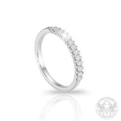 Класическа златна халка с 0,15ct. Диаманти-BR2603